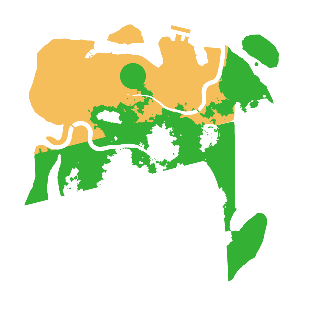 Biome Rust Map: Procedural Map, Size: 3200, Seed: 999437702