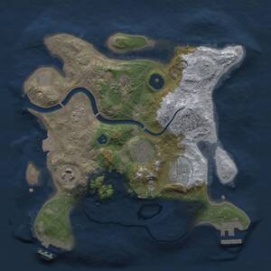 Thumbnail Rust Map: Procedural Map, Size: 2700, Seed: 4319876, 11 Monuments