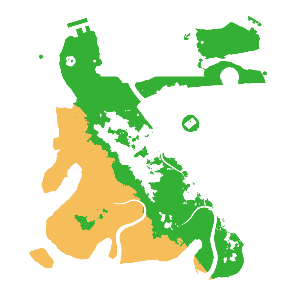 Biome Rust Map: Procedural Map, Size: 3000, Seed: 42856