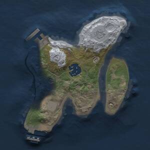 Thumbnail Rust Map: Procedural Map, Size: 1800, Seed: 398734772, 6 Monuments
