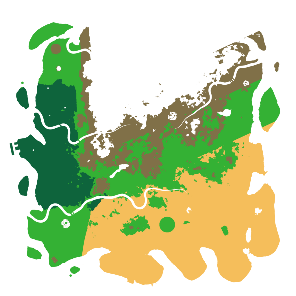Biome Rust Map: Procedural Map, Size: 5000, Seed: 1379308465