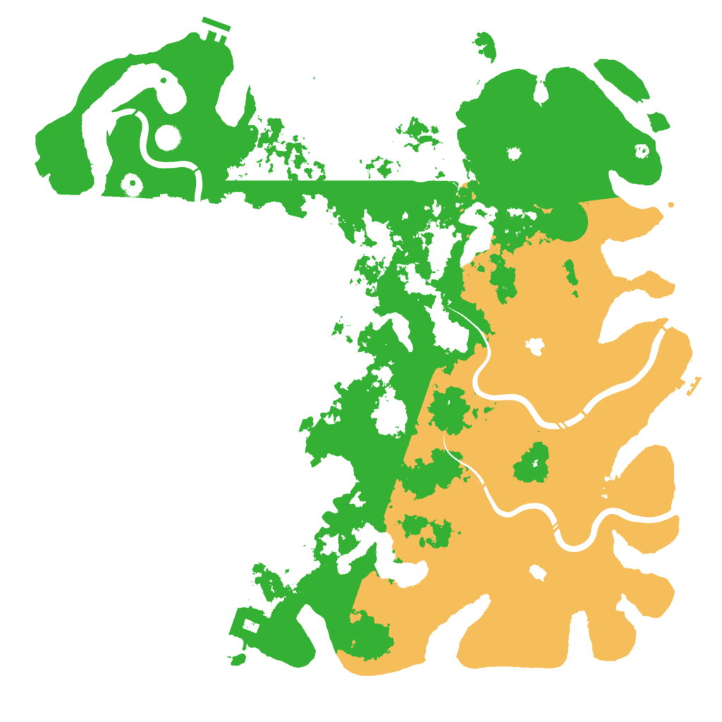 Biome Rust Map: Procedural Map, Size: 5000, Seed: 428205657