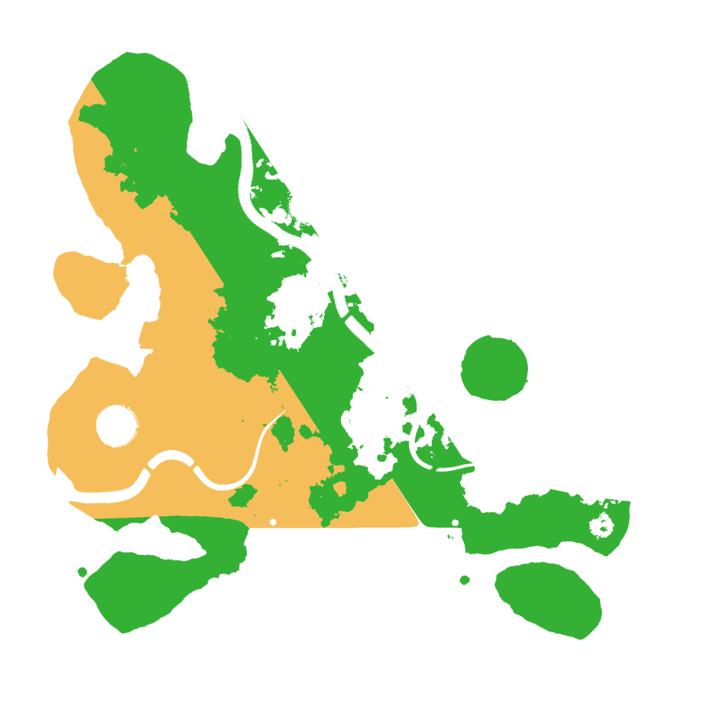 Biome Rust Map: Procedural Map, Size: 3000, Seed: 742386021