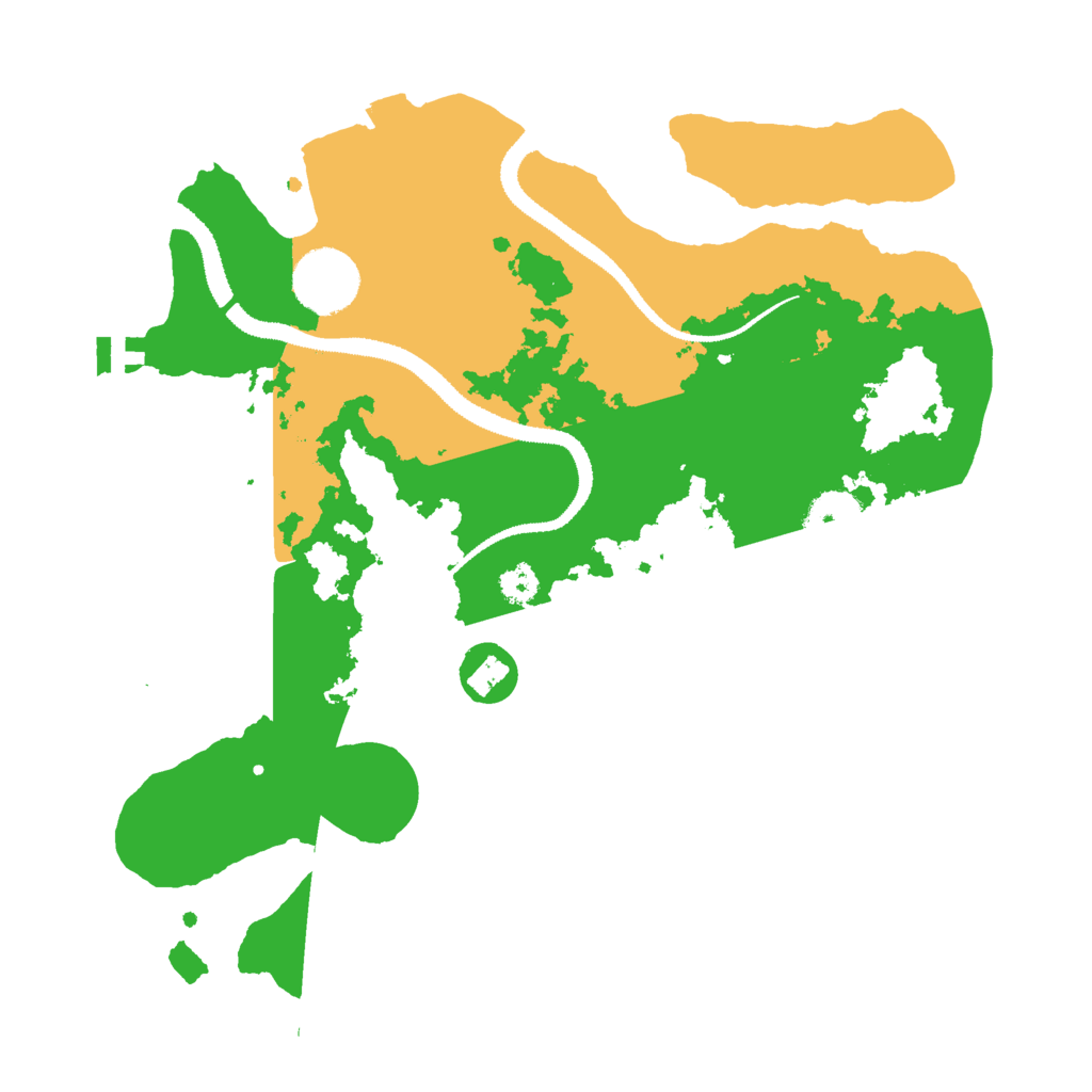 Biome Rust Map: Procedural Map, Size: 3000, Seed: 820793118