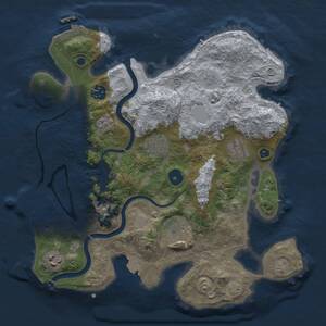 Thumbnail Rust Map: Procedural Map, Size: 3250, Seed: 1272080456, 12 Monuments