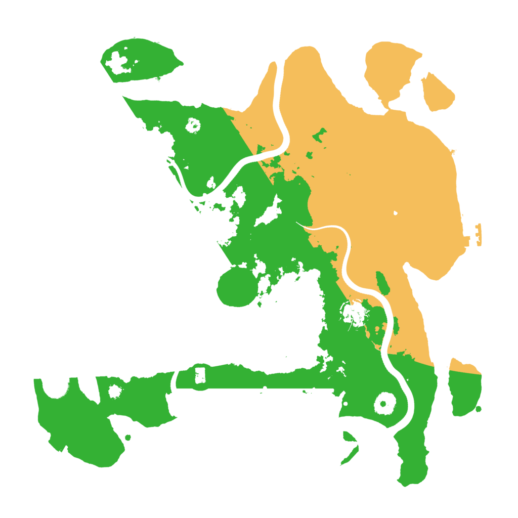 Biome Rust Map: Procedural Map, Size: 3500, Seed: 1088319265