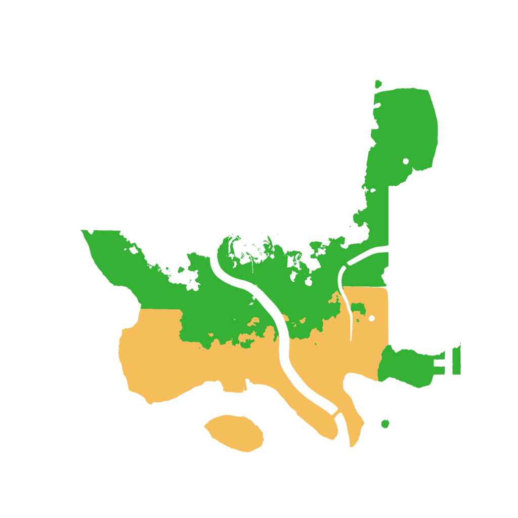 Biome Rust Map: Procedural Map, Size: 2550, Seed: 50002