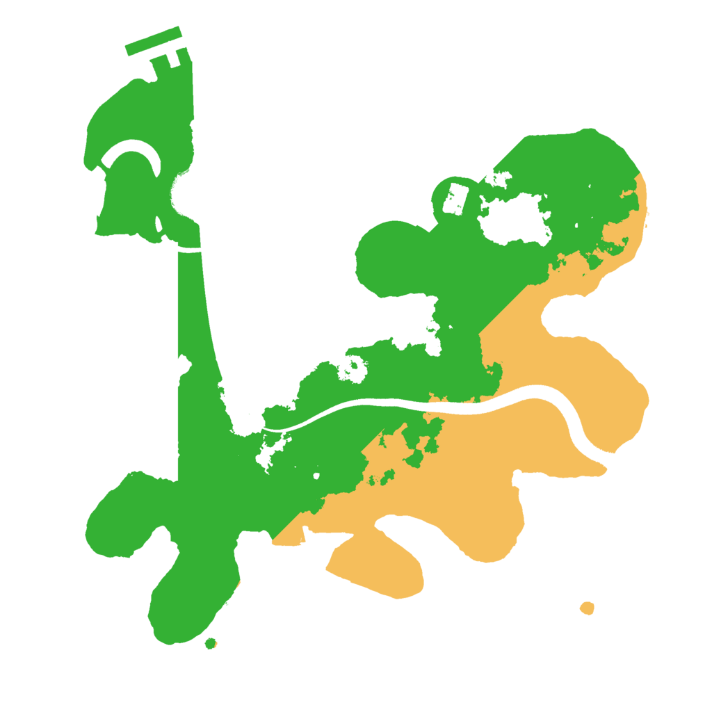 Biome Rust Map: Procedural Map, Size: 2500, Seed: 845438878