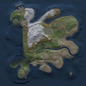 Thumbnail Rust Map: Procedural Map, Size: 2500, Seed: 845438878, 7 Monuments