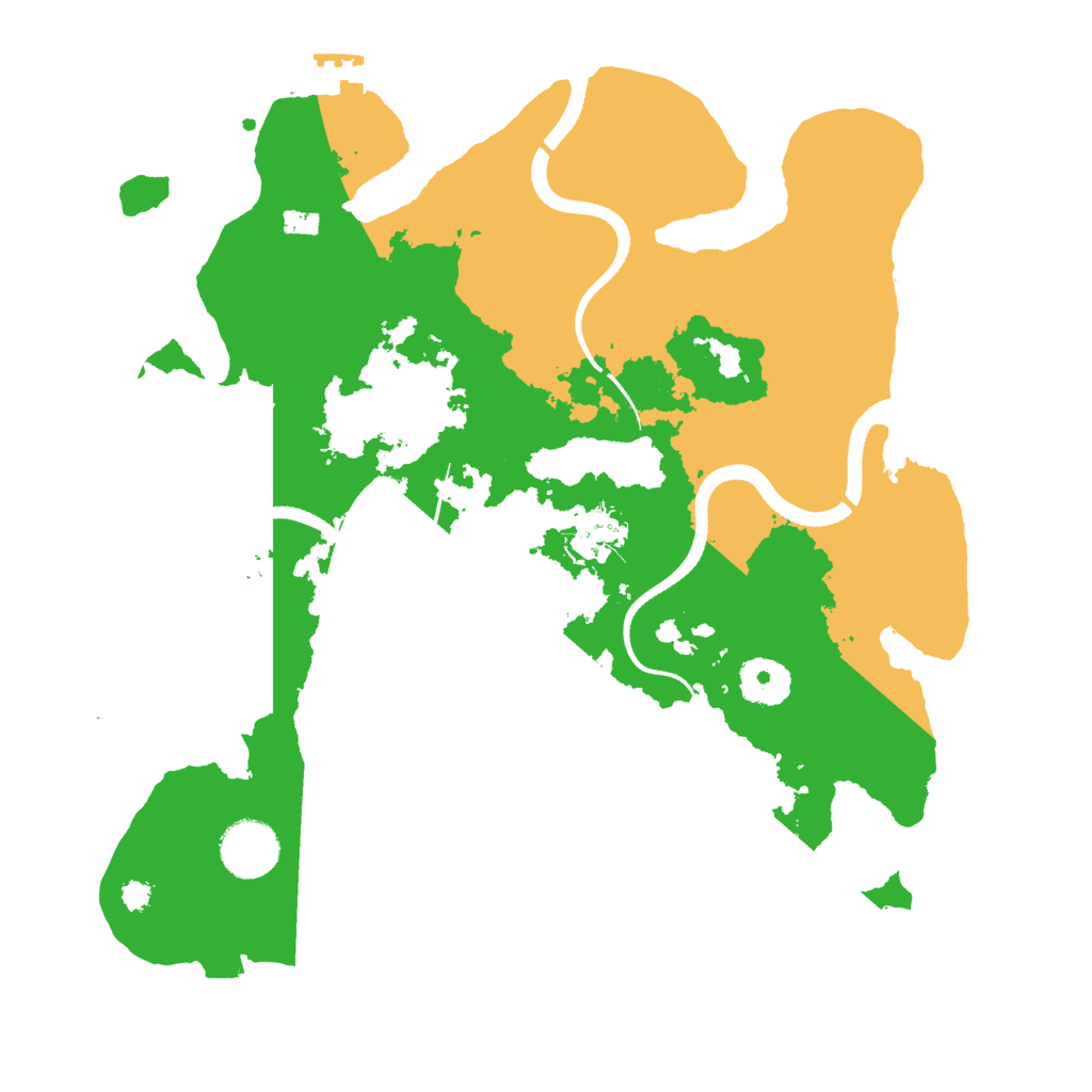 Biome Rust Map: Procedural Map, Size: 3300, Seed: 971938822