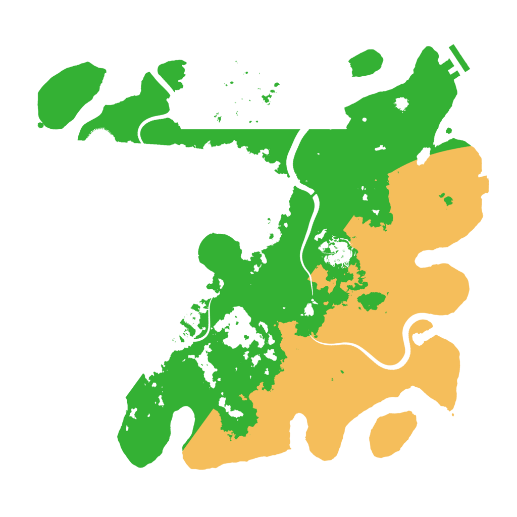 Biome Rust Map: Procedural Map, Size: 3500, Seed: 5540881