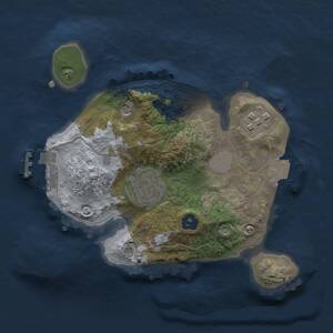 Thumbnail Rust Map: Procedural Map, Size: 2000, Seed: 835066761, 5 Monuments
