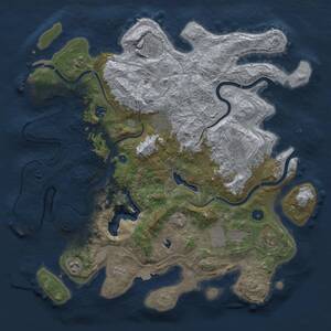 Thumbnail Rust Map: Procedural Map, Size: 4250, Seed: 125985595, 14 Monuments