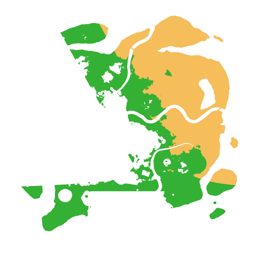 Biome Rust Map: Procedural Map, Size: 3500, Seed: 8147219