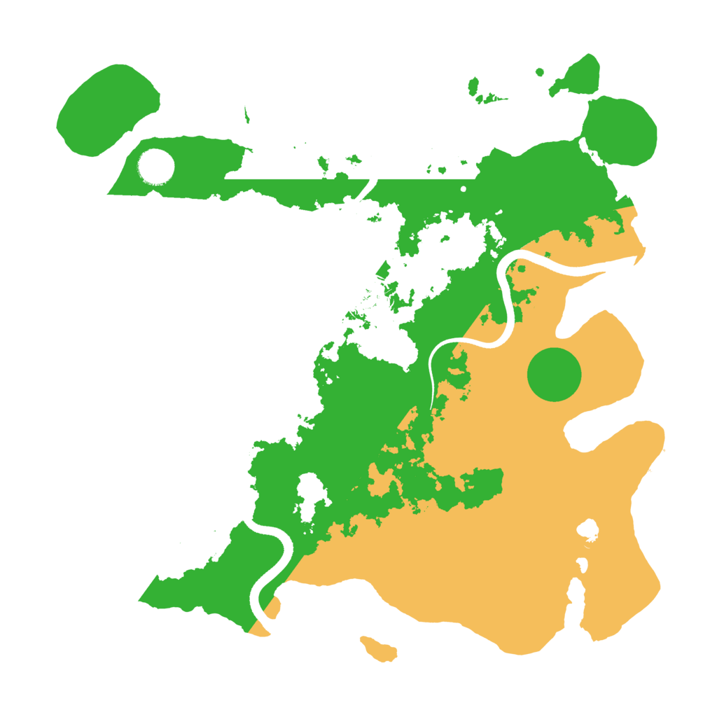Biome Rust Map: Procedural Map, Size: 3500, Seed: 848223809