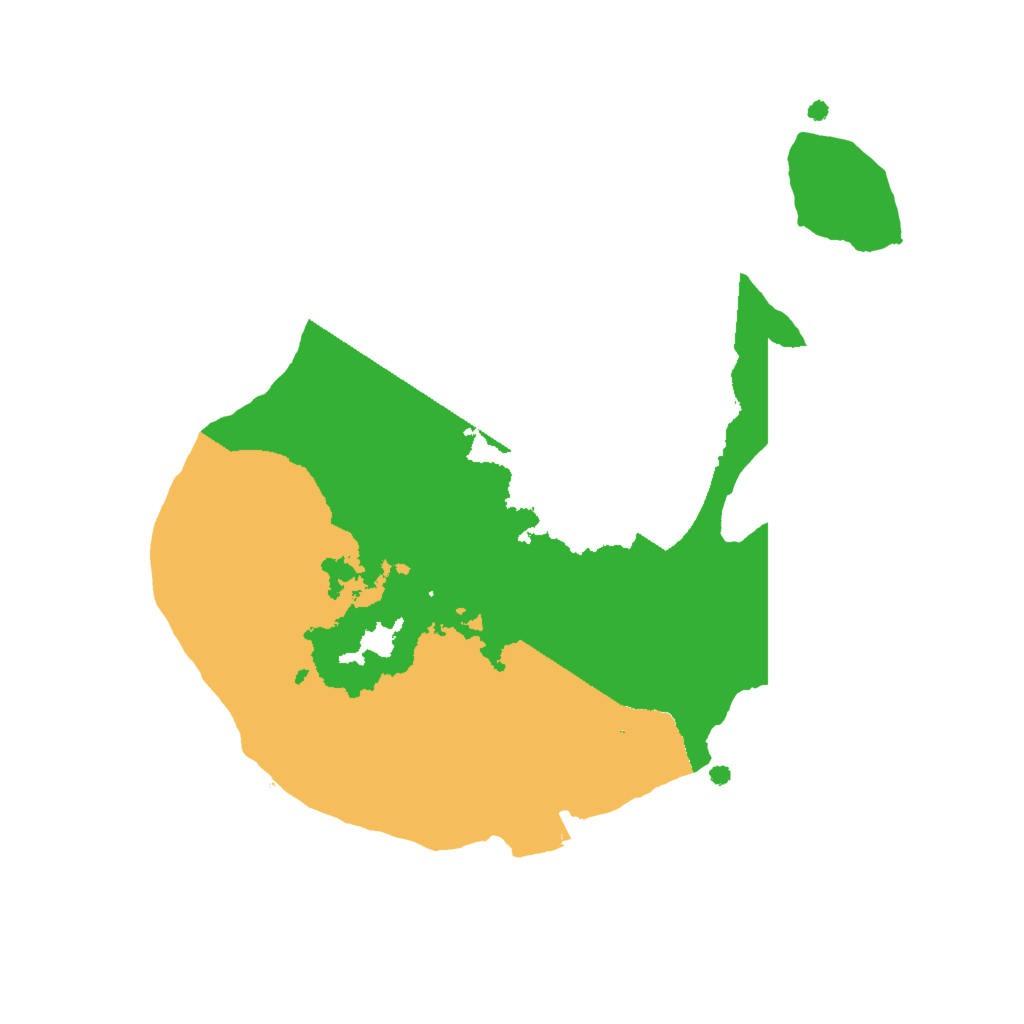 Biome Rust Map: Procedural Map, Size: 2000, Seed: 42989503