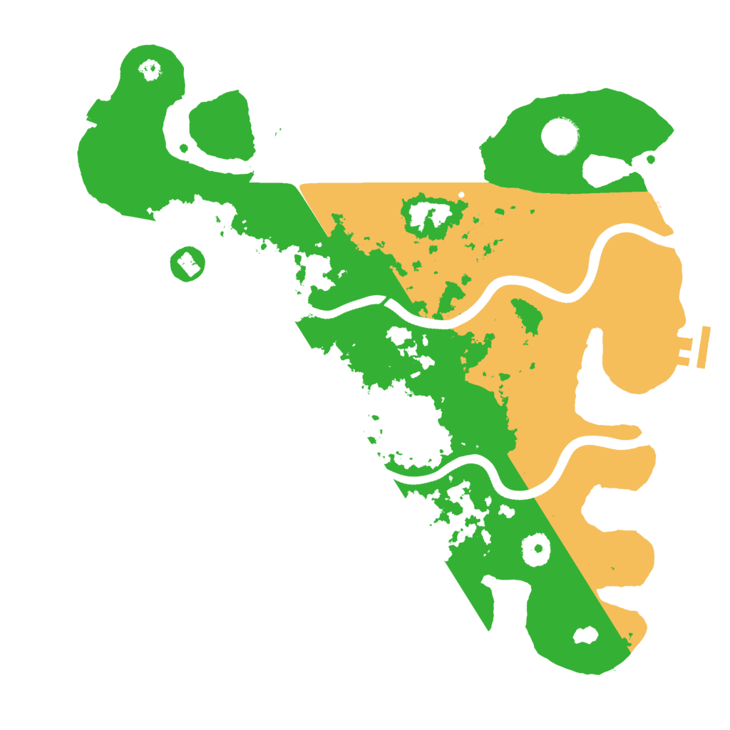 Biome Rust Map: Procedural Map, Size: 3500, Seed: 2135159499