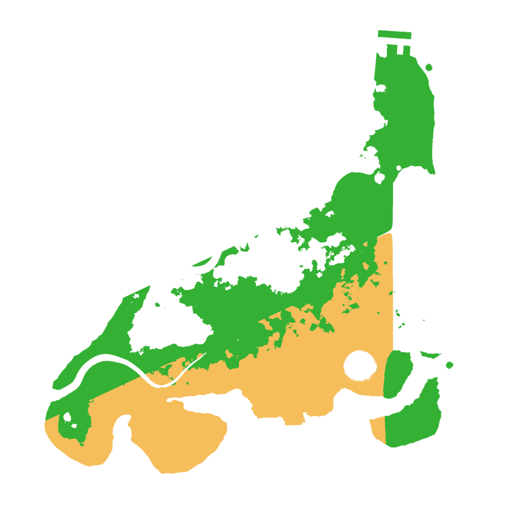 Biome Rust Map: Procedural Map, Size: 3000, Seed: 651384