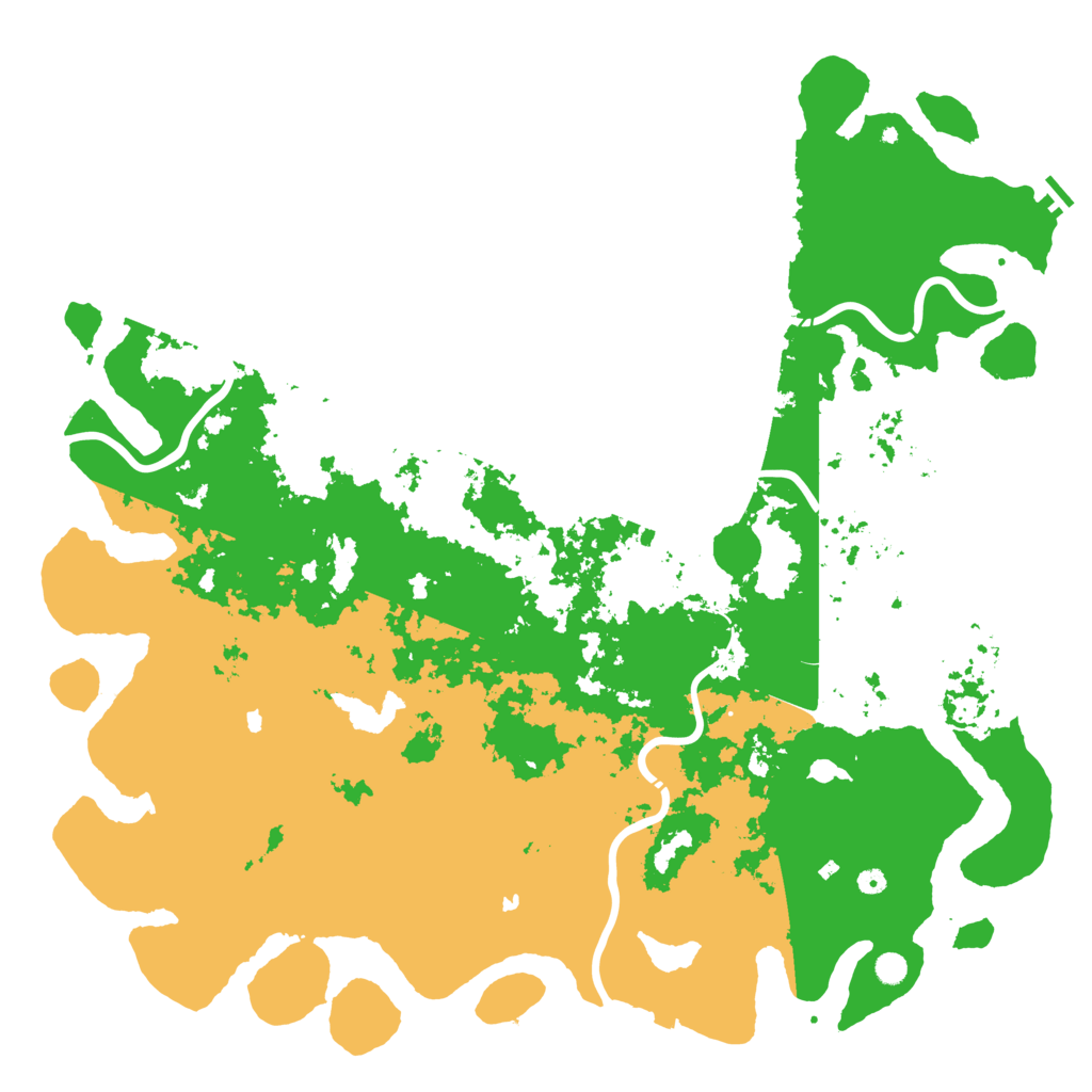 Biome Rust Map: Procedural Map, Size: 6000, Seed: 1136955838