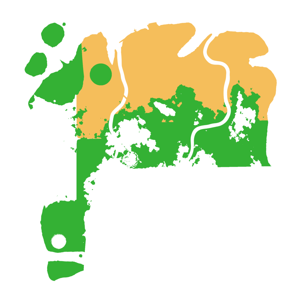 Biome Rust Map: Procedural Map, Size: 3700, Seed: 54311