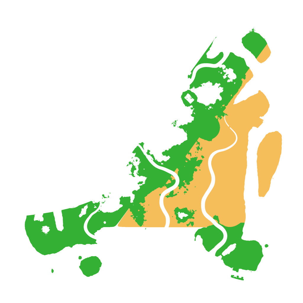 Biome Rust Map: Procedural Map, Size: 3500, Seed: 1465110379