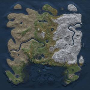 Thumbnail Rust Map: Procedural Map, Size: 4500, Seed: 939661374, 16 Monuments