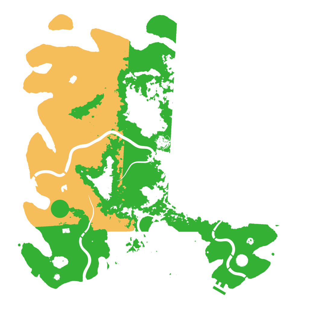 Biome Rust Map: Procedural Map, Size: 4500, Seed: 939661374