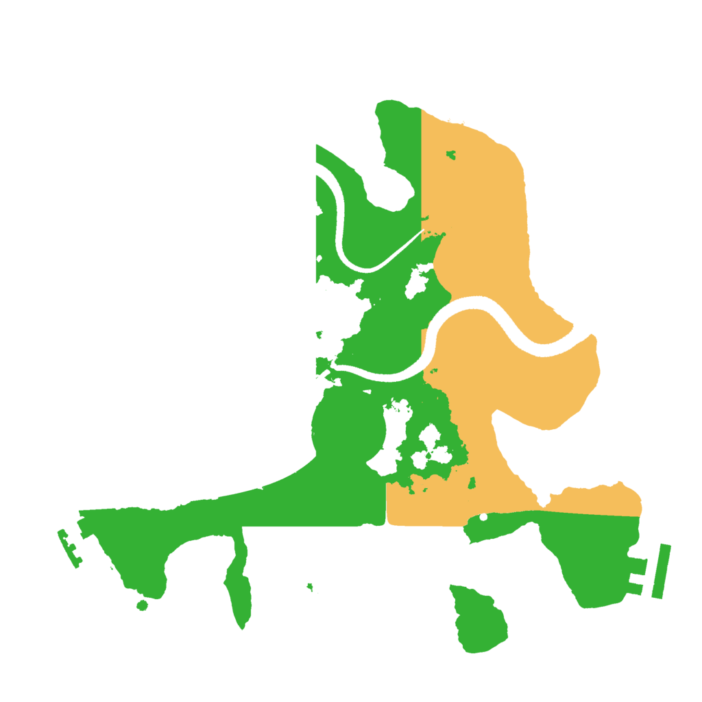 Biome Rust Map: Procedural Map, Size: 2600, Seed: 104329648