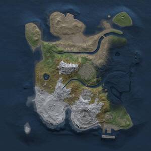 Thumbnail Rust Map: Procedural Map, Size: 2400, Seed: 62343889, 6 Monuments