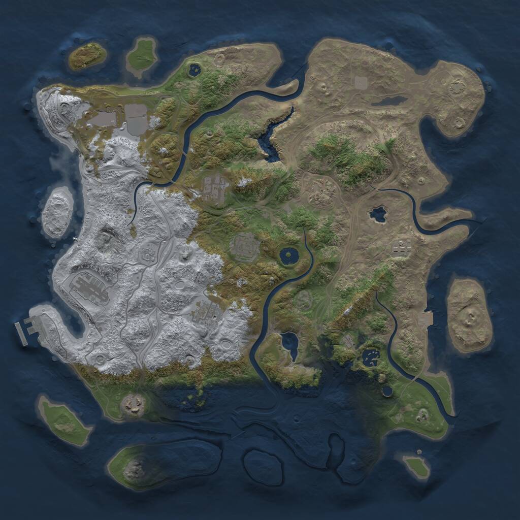 Rust Map: Procedural Map, Size: 4250, Seed: 12032026, 14 Monuments