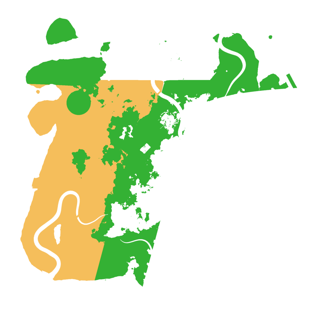 Biome Rust Map: Procedural Map, Size: 3500, Seed: 446771590