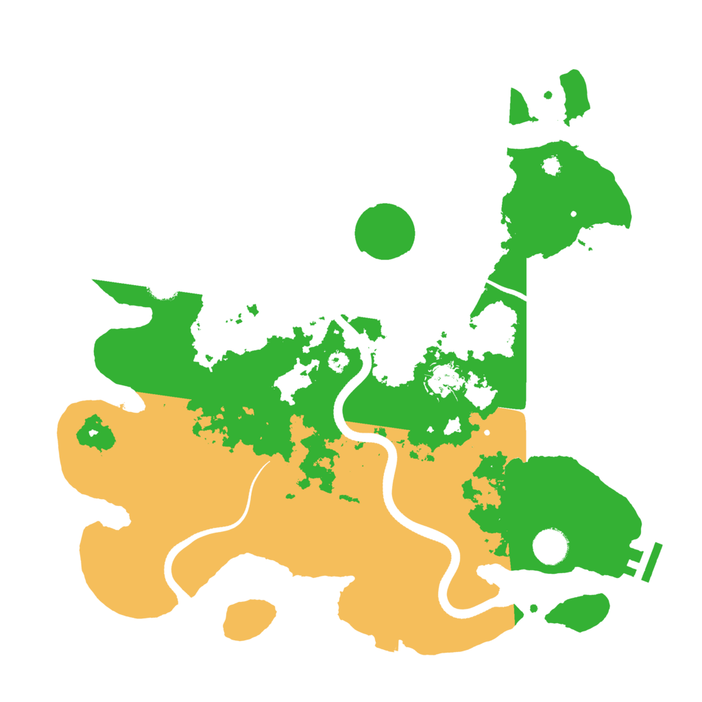 Biome Rust Map: Procedural Map, Size: 3500, Seed: 1578876422