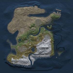 Thumbnail Rust Map: Procedural Map, Size: 2700, Seed: 365637373, 9 Monuments