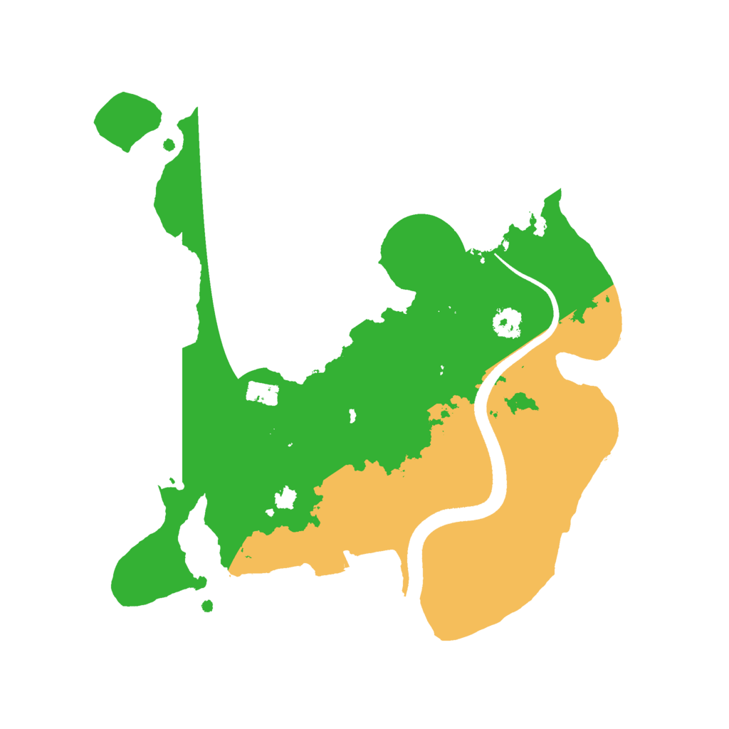 Biome Rust Map: Procedural Map, Size: 2470, Seed: 40005