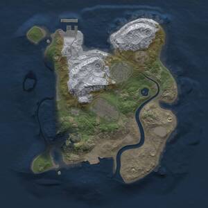 Thumbnail Rust Map: Procedural Map, Size: 2470, Seed: 40005, 6 Monuments