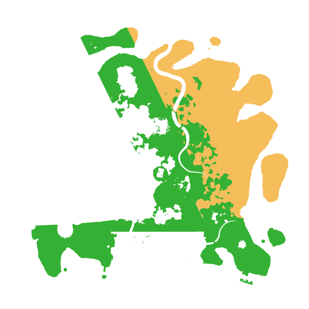 Biome Rust Map: Procedural Map, Size: 3500, Seed: 56759636