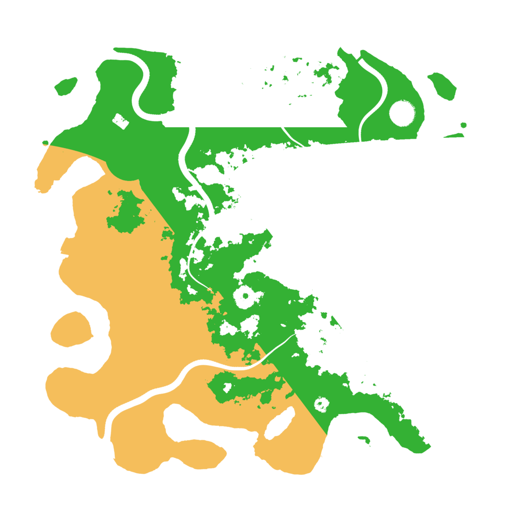 Biome Rust Map: Procedural Map, Size: 3500, Seed: 29659