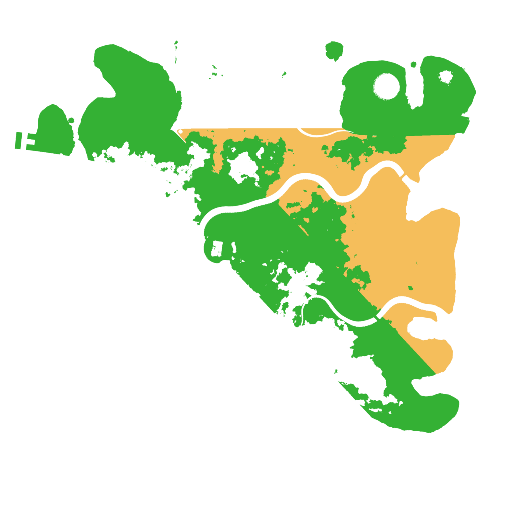 Biome Rust Map: Procedural Map, Size: 3500, Seed: 204582035