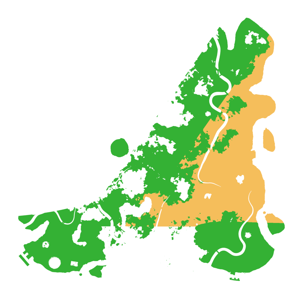Biome Rust Map: Procedural Map, Size: 4500, Seed: 839421614