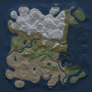 Thumbnail Rust Map: Procedural Map, Size: 4250, Seed: 2146709370, 16 Monuments