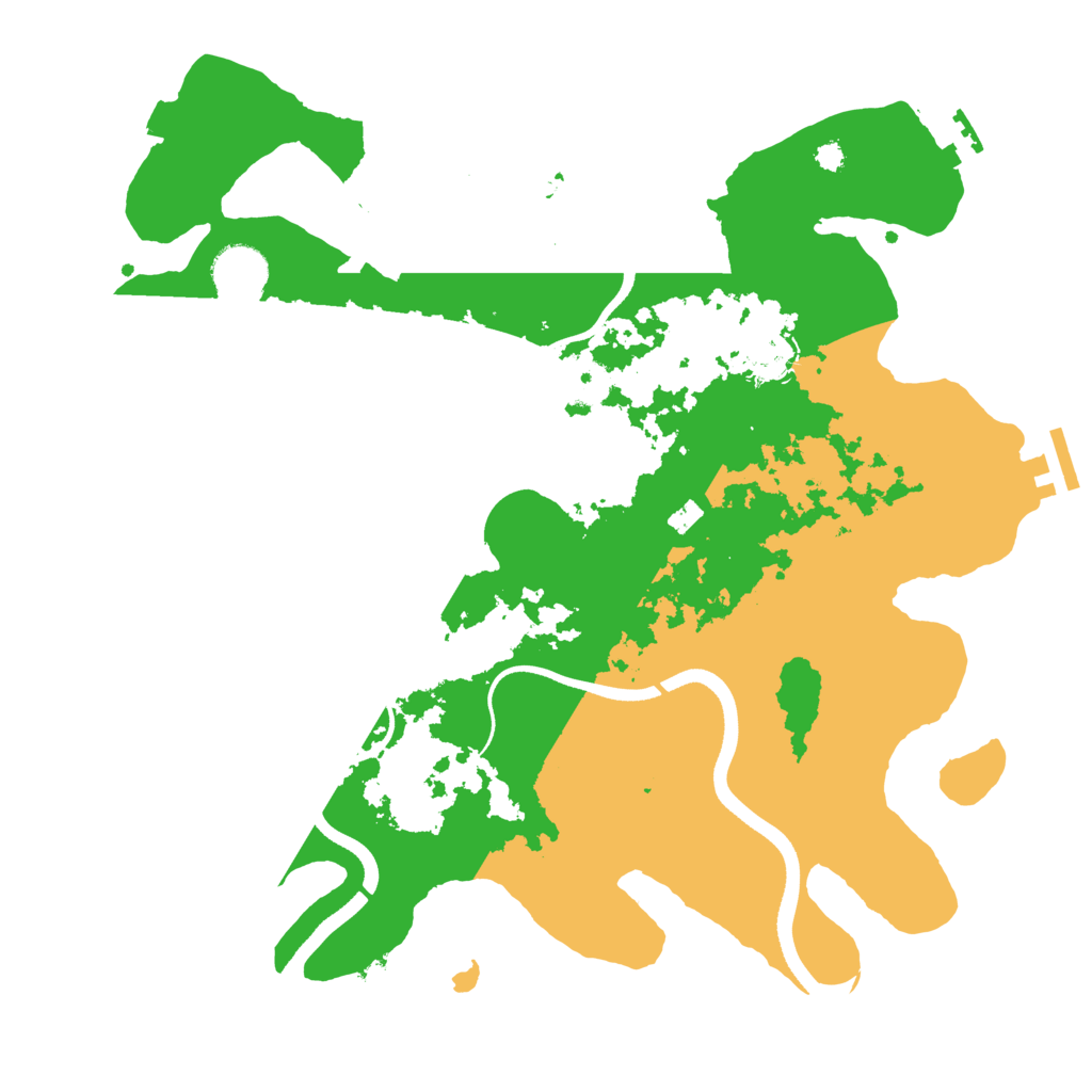 Biome Rust Map: Procedural Map, Size: 3500, Seed: 409800409