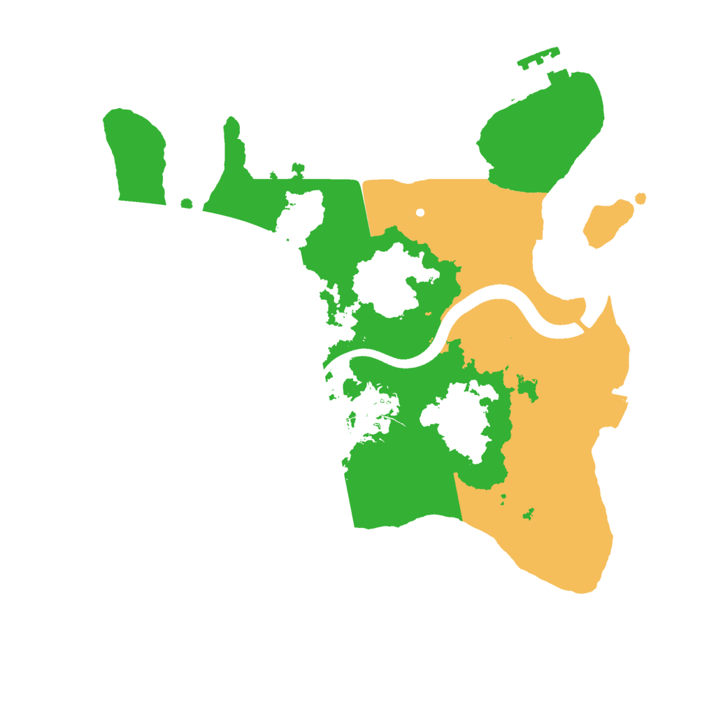 Biome Rust Map: Procedural Map, Size: 2500, Seed: 1366950189