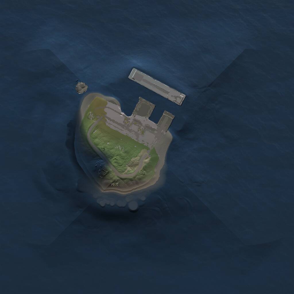 Rust Map: Procedural Map, Size: 1000, Seed: 824462855, 2 Monuments