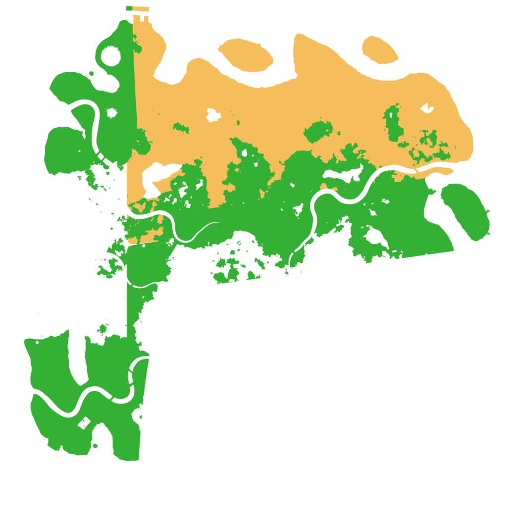 Biome Rust Map: Procedural Map, Size: 4500, Seed: 575590551