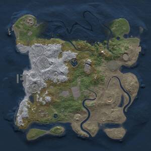 Thumbnail Rust Map: Procedural Map, Size: 3500, Seed: 462698713, 14 Monuments