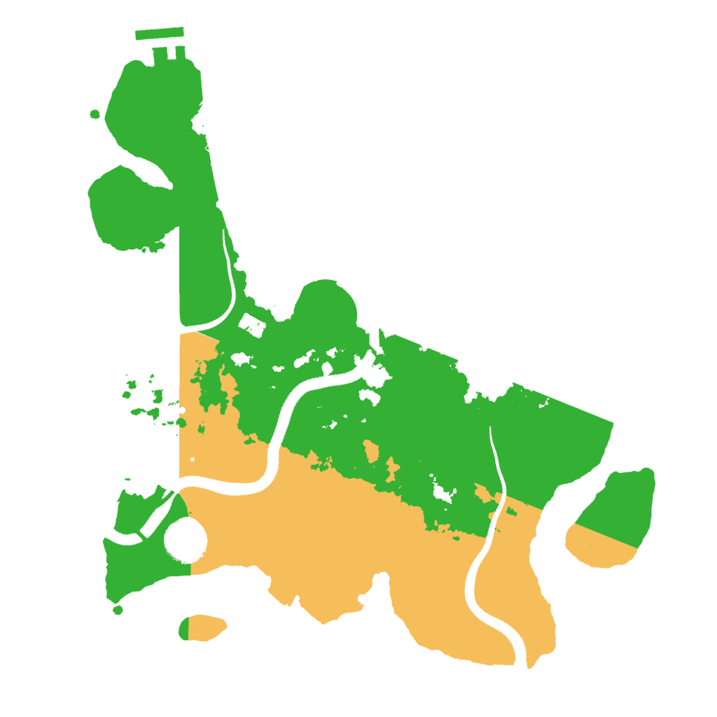 Biome Rust Map: Procedural Map, Size: 3000, Seed: 54386