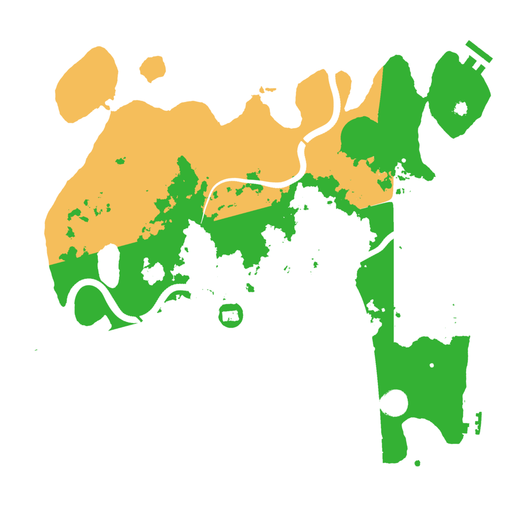 Biome Rust Map: Procedural Map, Size: 3500, Seed: 895477504