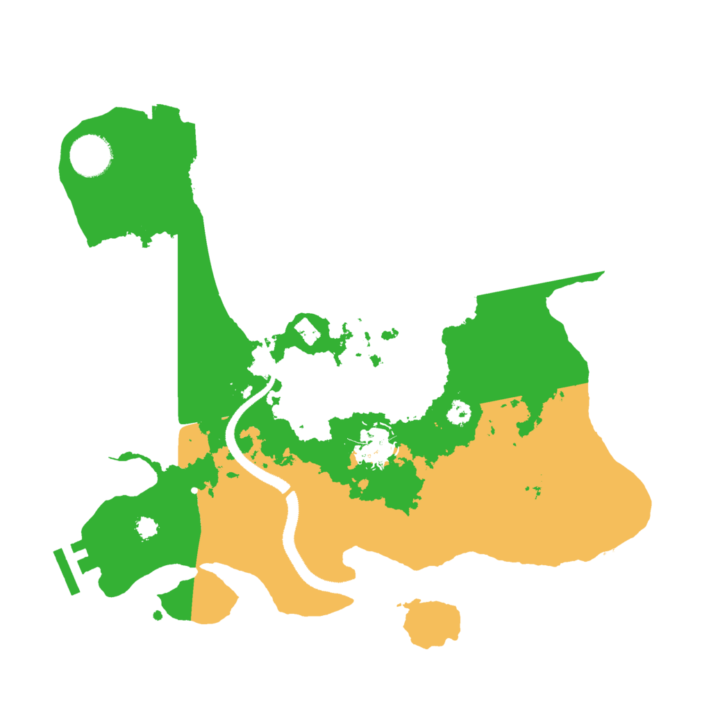 Biome Rust Map: Procedural Map, Size: 3000, Seed: 1357552695