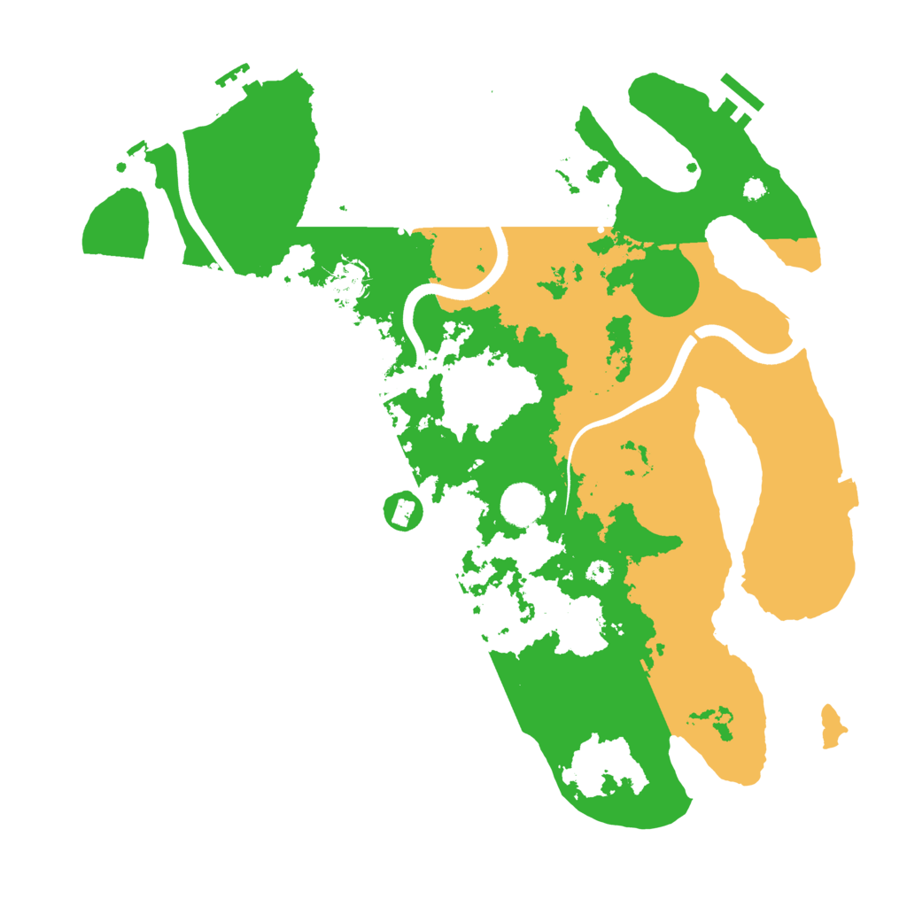 Biome Rust Map: Procedural Map, Size: 3700, Seed: 2083888644
