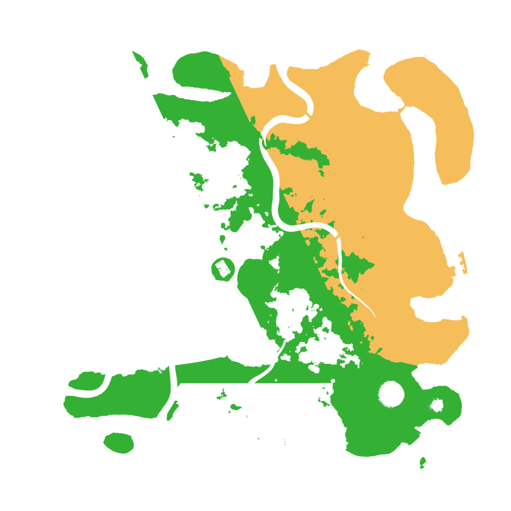Biome Rust Map: Procedural Map, Size: 3500, Seed: 3502
